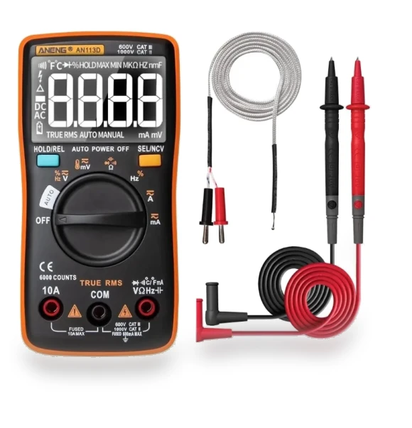 Intelligent Auto Measure True-RMS Digital Multimeter 6000 Counts — Multimeters & Analyzers, ANENG