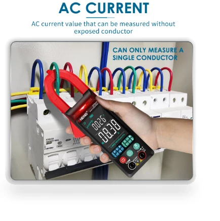 Digital Clamp-On Current Multimeter 6000 Counts True RMS Large Color Display — Electrical Testers, ANENG