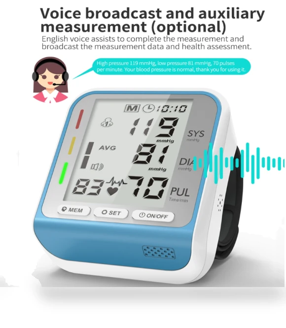 Automatic Electronic Blood Pressure Monitor Wrist Type — Blood Pressure Monitors
