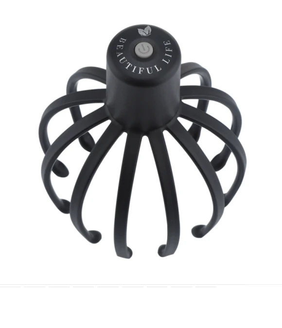 Electric Scalp Massager Multi Claw Vibration Decompression Stimulating Hair Scratcher — Head Relaxation Tools