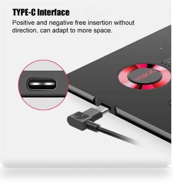 10x6 inch Smart Touch Electronic Drawing Board with Type-C Interface — Drawing Boards, Huike