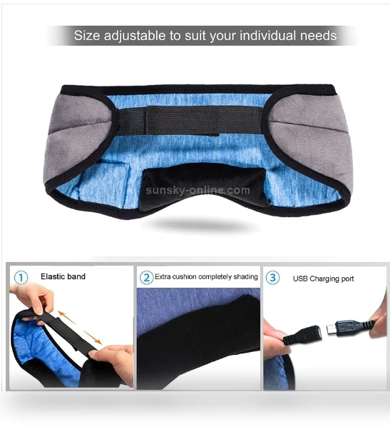 Smart Wireless Music Sleep Eye Mask with Bluetooth 5.0 — Wearable Accessories