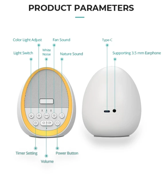 Intelligent White Noise Baby Soothing Sleep Aid Device — Sleep Soothers, HiFiD