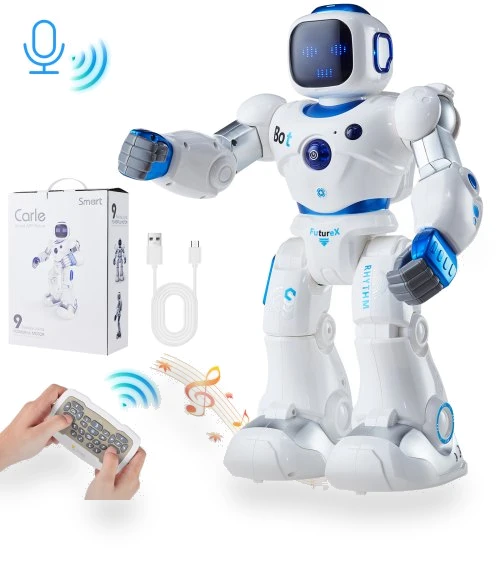 Talking Dancing RC Robot Toy with Voice Control and APP Remote — Interactive Figures & Robots, VEVOR