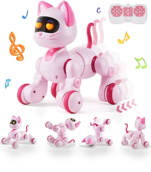 RC Robot Cat Toy for Kids with Remote Control — Interactive Animal Companions, VEVOR