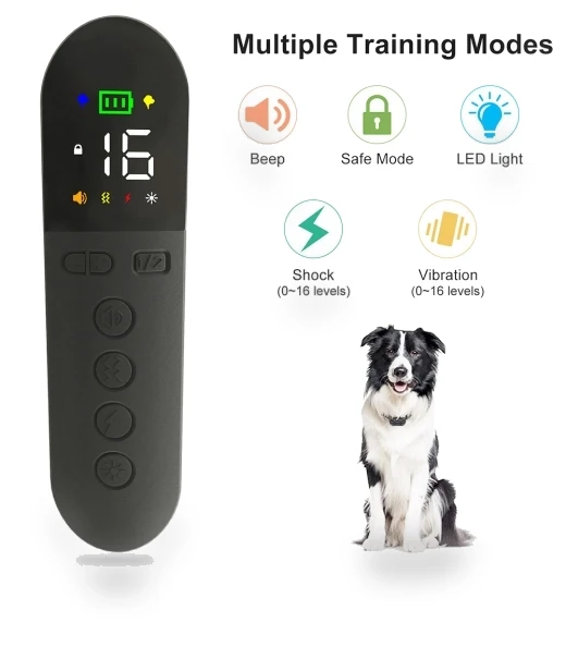 Intelligent Dog Training Device with Two-Color Light Design, Ultrasonic Dog Training, IPX7 Waterproof — Anti-Bark Training Devices, NONAME