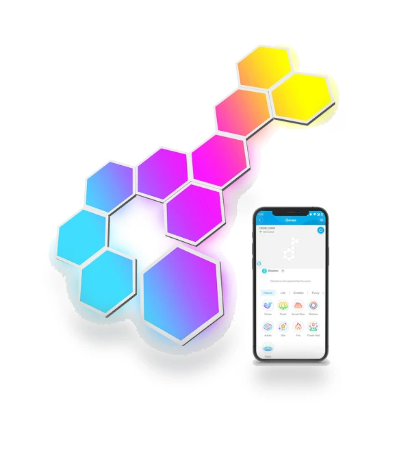 Glide Hexa Light Panels — Photography Lighting, Govee