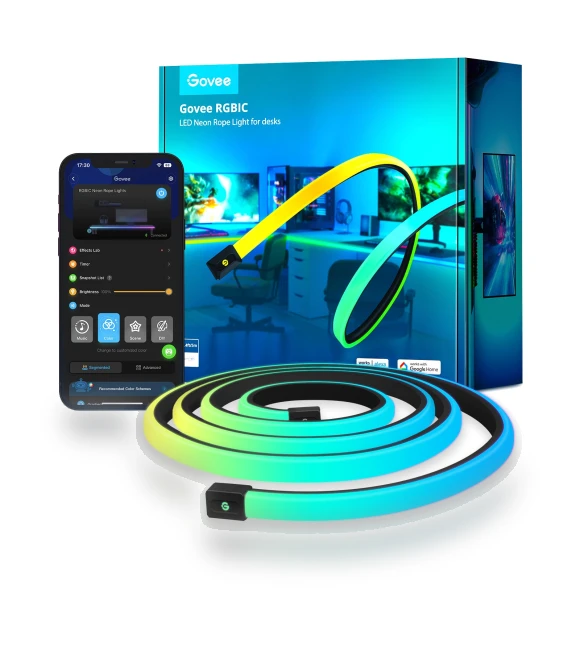 RGBIC LED Neon Rope Lights for Desks — LED Strips, Govee