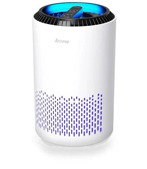 Air Purifier for Bedroom and Home with Sleep Mode and Speed Control — Electrostatic Air Purifiers, AROEVE