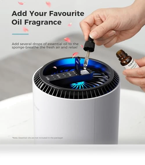 Air Purifier for Bedroom and Home with Sleep Mode and Speed Control — Electrostatic Air Purifiers, AROEVE