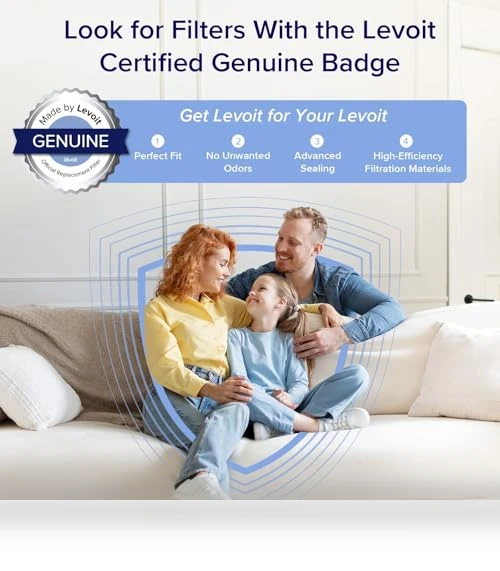 Air Purifier for Home Large Room with Air Quality Monitor, Smart WiFi, HEPA Sleep Mode — Electrostatic Air Purifiers, LEVOIT