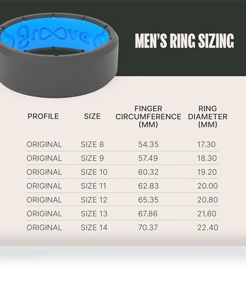 Silicone Wedding Ring for Men - Breathable Rubber Comfort Fit — Smart Rings, Groove Life