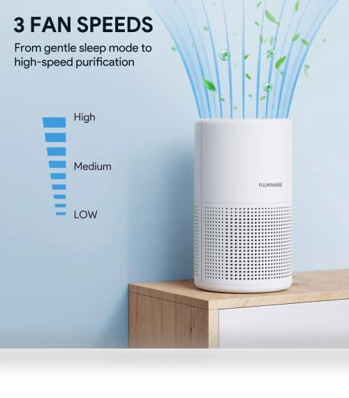 H13 True HEPA Air Purifier with Night Light — Electrostatic Air Purifiers, FULMINARE