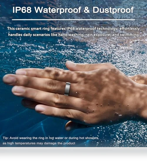 Ceramic Smart Health Ring with Sleep Tracker and Heart Rate Monitor — Smart Rings, Shenzhen Xinzhiyan Technology Co., Ltd.