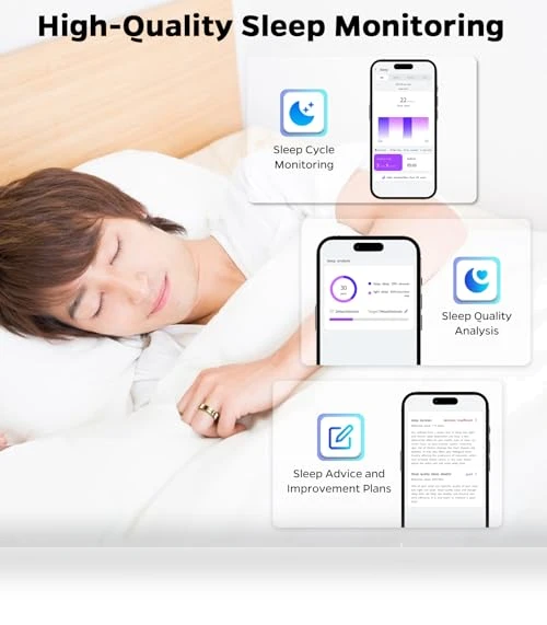 Smart Health Ring - Waterproof Fitness Tracker with Sleep Monitoring — Smart Rings, Emerhome