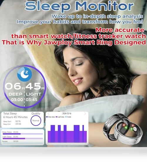 Smart Ring Fitness Tracker with Sleep Tracking and Heart Rate Monitor — Smart Rings, Jawploy