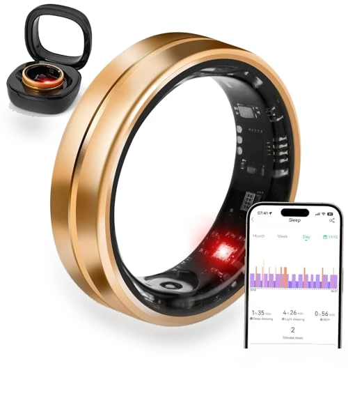 Smart Ring Fitness Tracker - Waterproof Health Monitor for Sleep, Heart, Blood Oxygen, Steps, Calories — Smart Rings, Dkeof