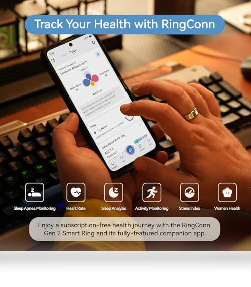 Smart Ring with Sleep Apnea Monitoring, 12-Day Battery Life, Health Tracker — Smart Rings, Guangdong Jiu Zhi Technology Co., Ltd.