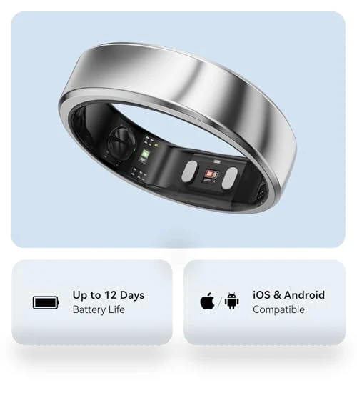 Smart Ring with Sleep Apnea Monitoring, 12-Day Battery Life, Health Tracker — Smart Rings, Guangdong Jiu Zhi Technology Co., Ltd.