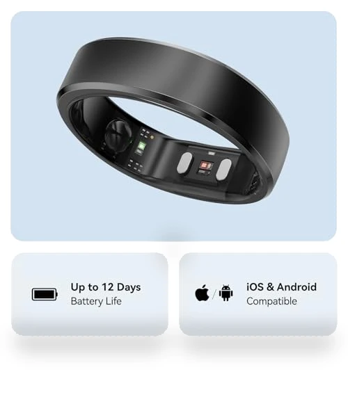 Smart Ring with Sleep Apnea Monitoring, 12-Day Battery Life, Health Tracker — Smart Rings, RingConn