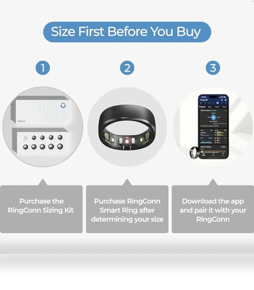 Smart Ring Health Tracker with 7-Day Battery Life — Smart Rings, RingConn