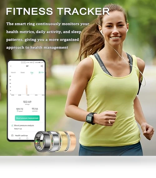 Upgraded Smart Ring Health Tracker with Sleep, Step, Heart Rate, Blood Oxygen Monitoring — Smart Rings, Shenzhen Xinzhiyan Technology Co., Ltd.