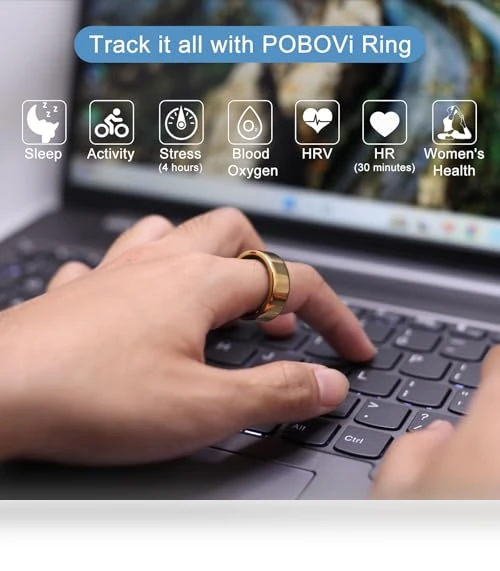 Smart Ring - Sleep/Stress/HR Tracker with Sizing Kit — Smart Rings, POBOVi