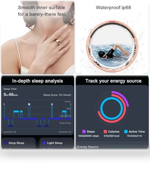 Smart Ring - Sleep/Stress/HR Tracker with Sizing Kit — Smart Rings, POBOVi