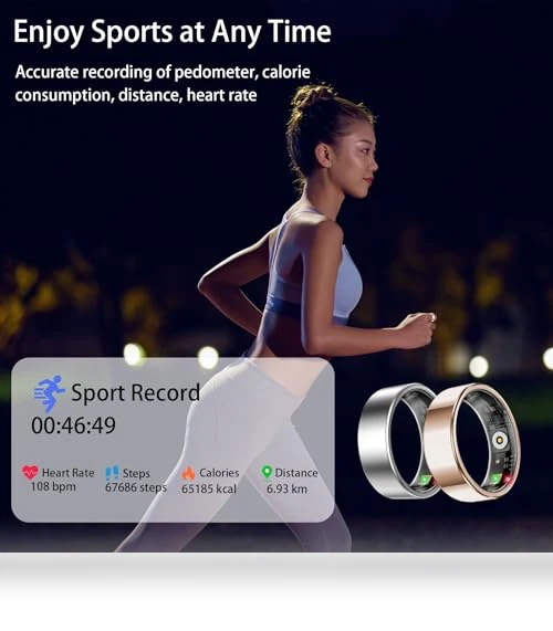Smart Ring with Health Tracking, Sleep Monitor, Fitness Tracker — Smart Rings, Amwentu