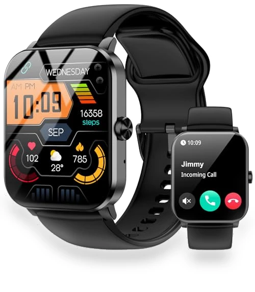 1.85" HD Smartwatch with Bluetooth Calls, Fitness Tracker — Smartwatches, Jacoosa