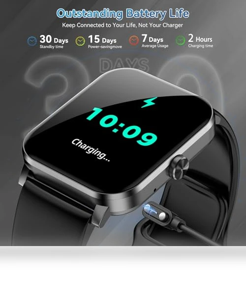 1.85" HD Smartwatch with Bluetooth Calls, Fitness Tracker — Smartwatches, Jacoosa