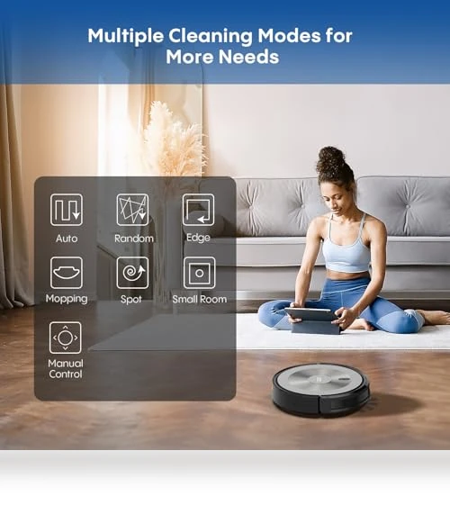 2-in-1 Robot Vacuum and Mop Combo with Smart Navigation — Smart Cleaning Robots, AZQQ