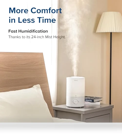3L Cool Mist Humidifier with Essential Oil Diffuser — Air Moisturizers, LEVOIT