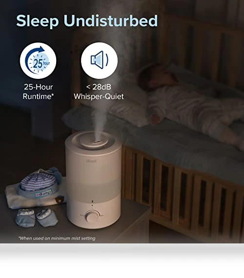 3L Cool Mist Humidifier with Essential Oil Diffuser — Air Moisturizers, LEVOIT