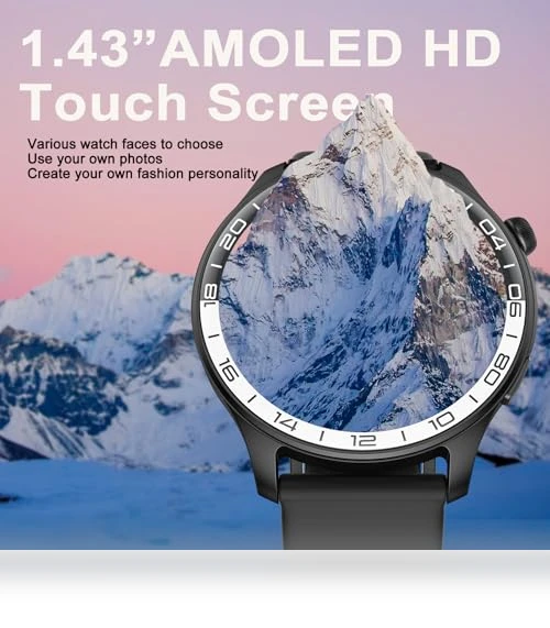 40mm AMOLED Touchscreen Smartwatch with Fitness Tracker — Smartwatches, Fempoin
