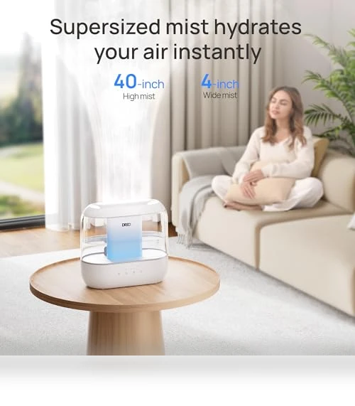 Top Fill 4L Supersized Cool Mist Humidifier — Air Moisturizers, Dreo