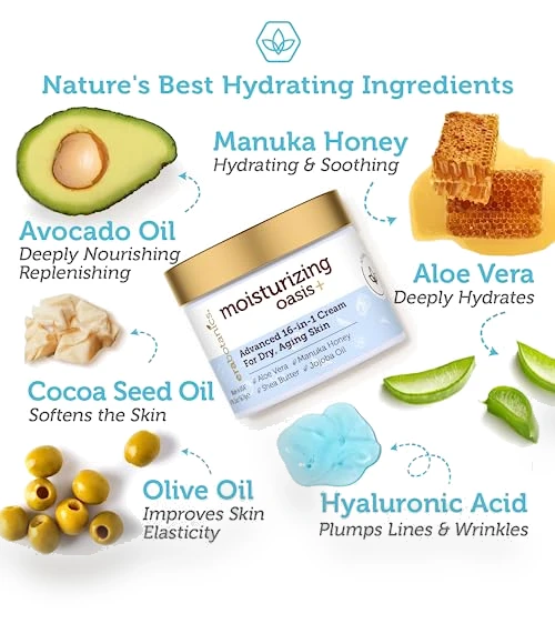 Advanced Face Moisturizer for Dry Skin - Nourishing Night Cream — Beauty & Personal Care, Era Organics