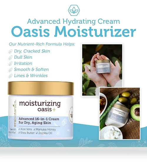 Advanced Face Moisturizer for Dry Skin - Nourishing Night Cream — Beauty & Personal Care, Era Organics