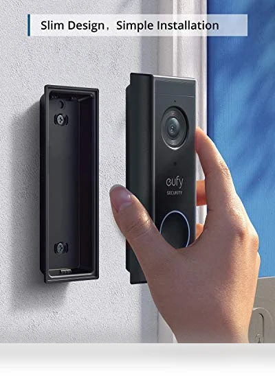 Battery Video Doorbell Kit, 1080p, No Subscription, Wi-Fi, 120-Day Battery Life, AI Detection — Kits, eufy