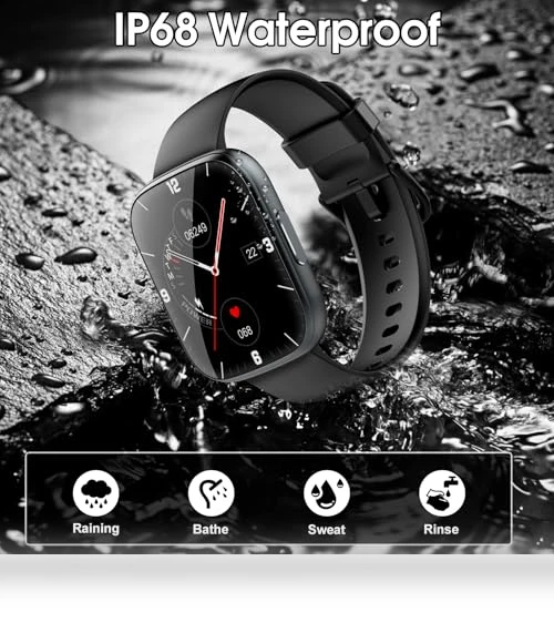 1.95" HD Touch Screen Smart Watch with Bluetooth Call, Fitness Tracker — Smartwatches, Puqo