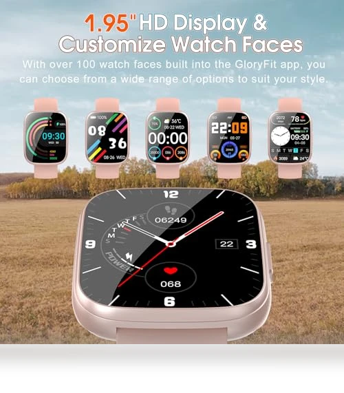 Smart Watch with Bluetooth Call, 1.95" HD Touch Screen, Fitness & Sleep Tracker — Smartwatches, Puqo