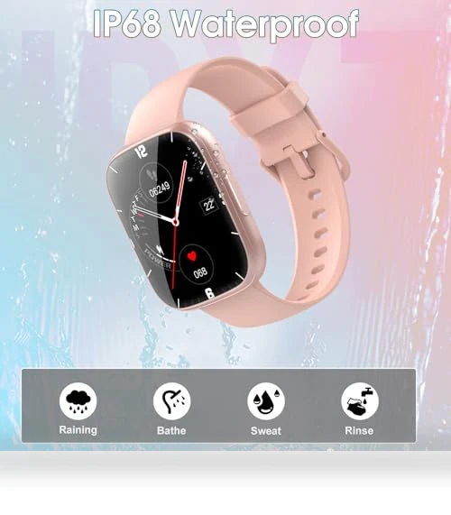 Smart Watch with Bluetooth Call, 1.95" HD Touch Screen, Fitness & Sleep Tracker — Smartwatches, Puqo