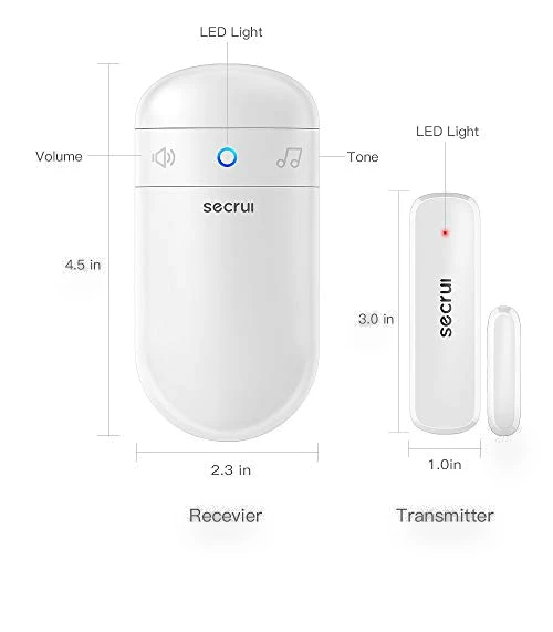 Wireless Door Chime with 500ft Range, 52 Chime Options — Kits