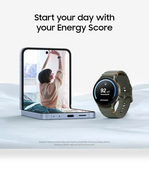 Galaxy Watch 7 40mm Bluetooth AI Smartwatch with Energy Score, Wellness Tips, Heart Rate Tracking — Smartwatches, Samsung