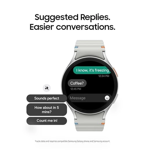 Galaxy Watch 7 40mm Bluetooth AI Smartwatch with Energy Score, Wellness Tips, Heart Rate Tracking — Smartwatches, Samsung