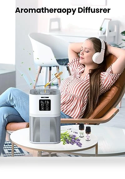 HEPA Air Purifier for Large Room up to 600 sq.ft with Fragrance Sponge — Electrostatic Air Purifiers, VEWIOR