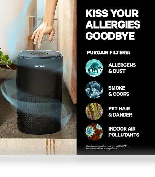 HEPA Air Purifier for Large Rooms Up To 1,000 Sq Ft — Air Ionizers, PuroAir