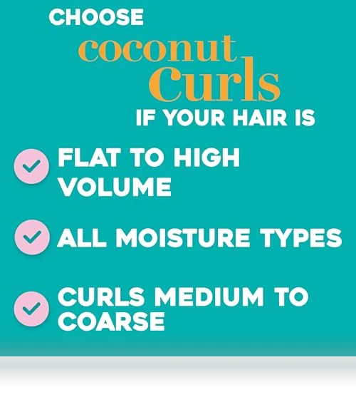 Coconut Curls Air Dry Cream for Frizz-Free Curls — Hair Styling Solutions, OGX