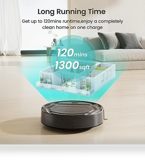 Robot Vacuum Cleaner with Strong Suction, Wi-Fi, Alexa Compatible — Smart Cleaning Robots, Lefant