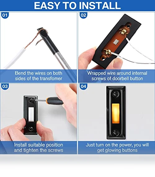 Heavy Duty Metal Doorbell Push Button with LED Light — Push Buttons, Dreyoo